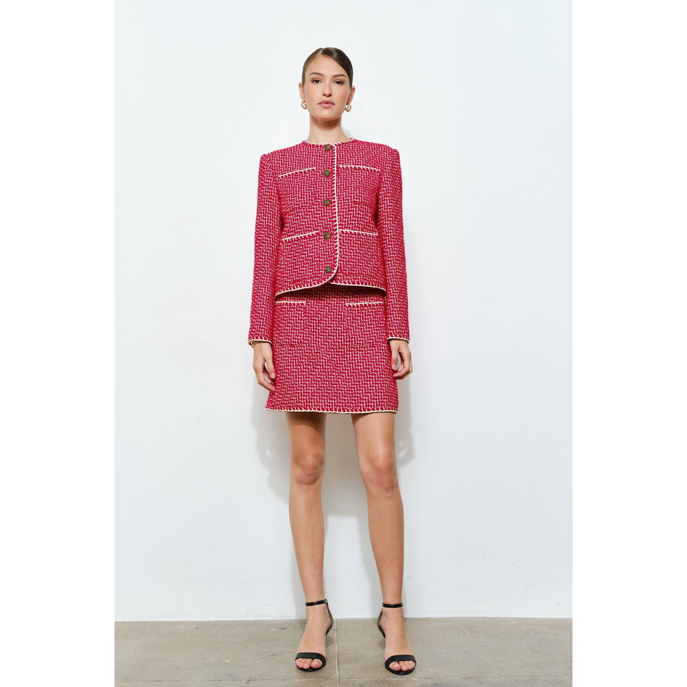 Blair Tweed Button-Up Jacket