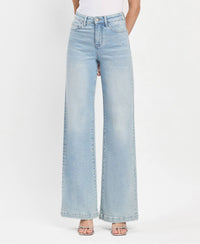 Festival Wide Leg Jeans - Light Wash