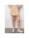 Devin Overlay Mini Skirt - Tan