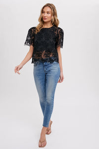 Lace Embroidered Blouse