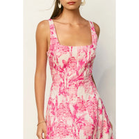 The Palms Midi Dress - Pink