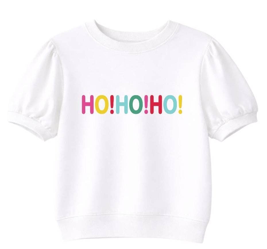 HO! HO! HO! Puff Sleeve Top