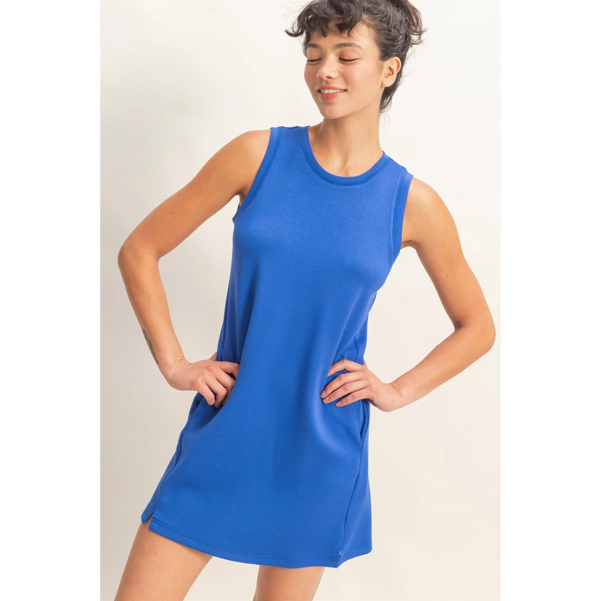 On The Go Mini Dress - Cobalt