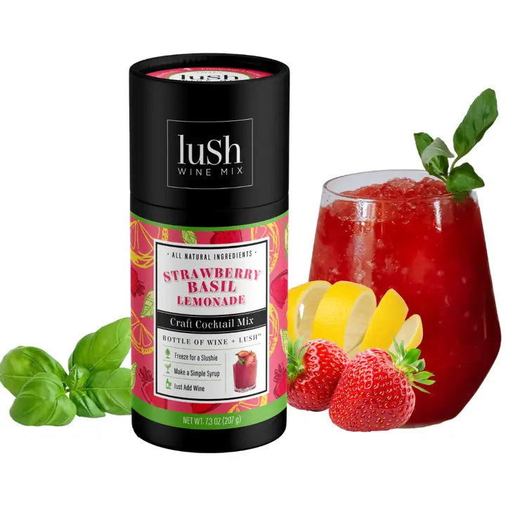 Strawberry Basil Lemonade Lush Wine Mix