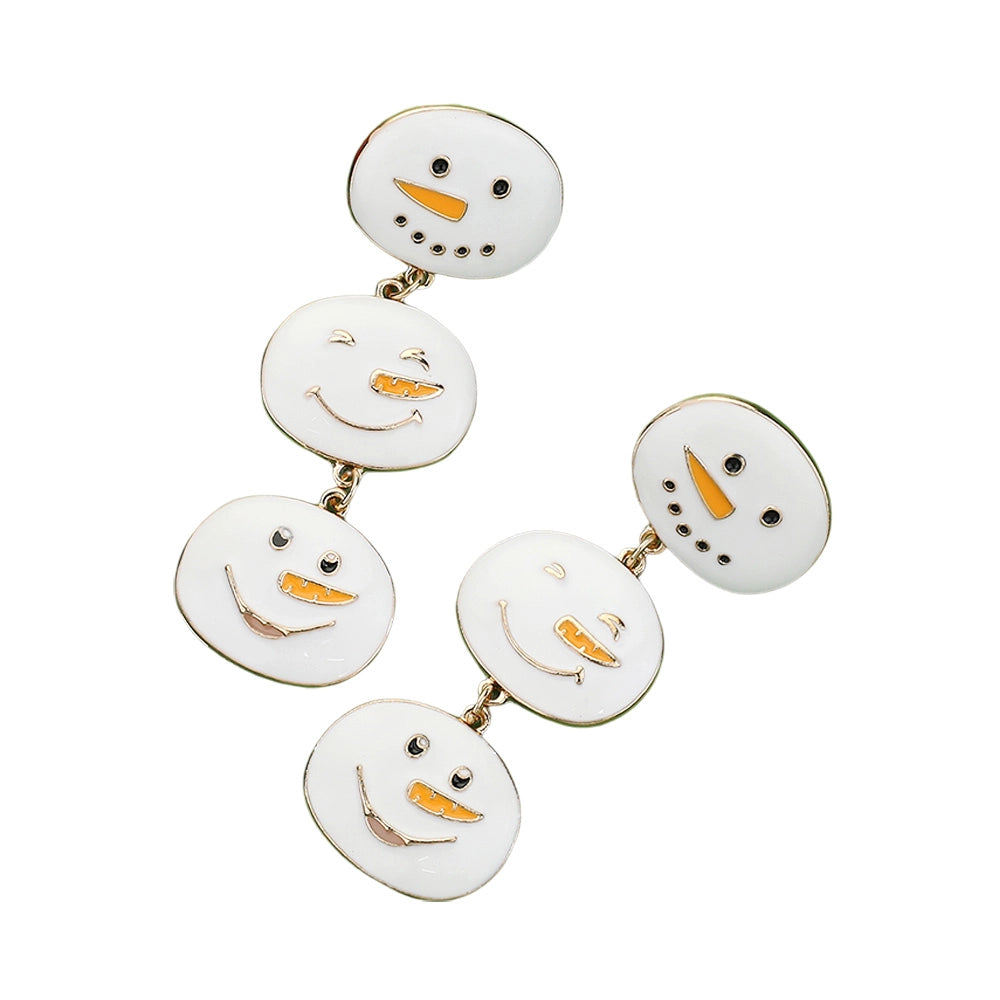 Snowman Earrings