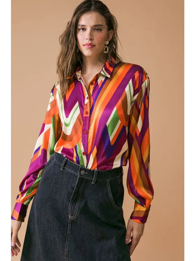 Groovy Baby Woven Top - Purple