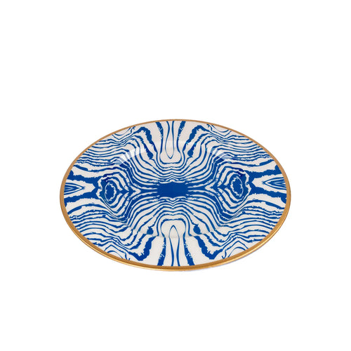 Faux Bois Enameled Charger Plate