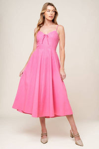 Sweetheart Midi Sundress - Pink