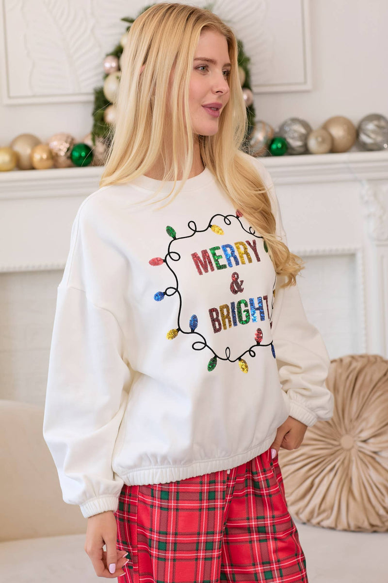 Merry & Bright Sequin Sweater