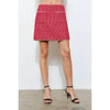 Blair Tweed Mini Skirt - Red