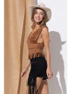 Emie Fringe Suede Top Rodeo