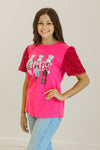 Nutcracker Sequin Blouse - Pink