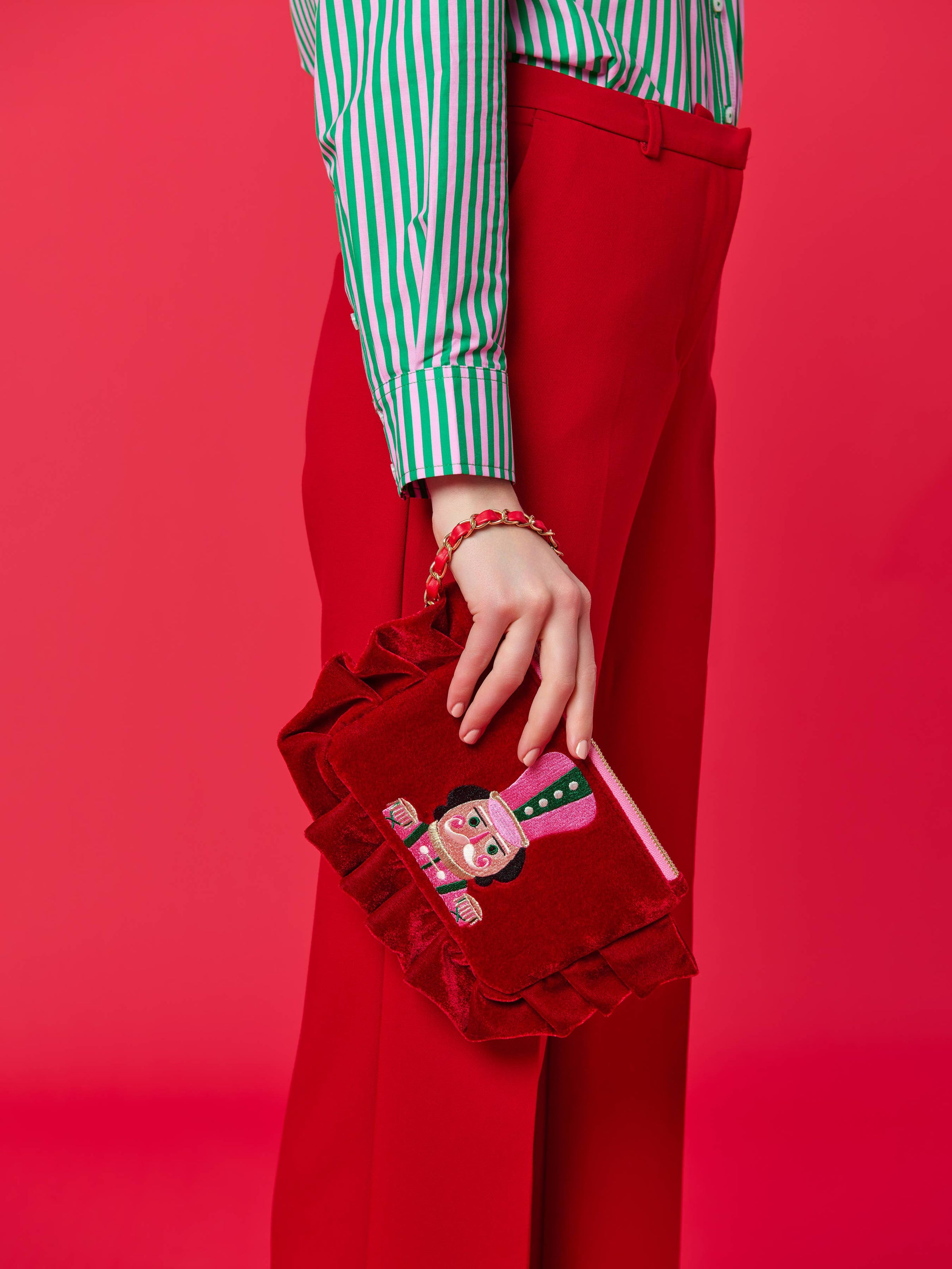 Nutcracker Wristlet - Crimson