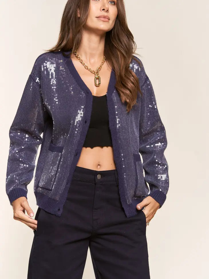 Sequined Cardigan