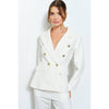 Natasha Fitted Blazer - White
