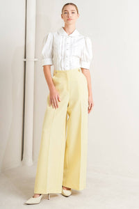 Puff Sleeve Button Up Blouse - White