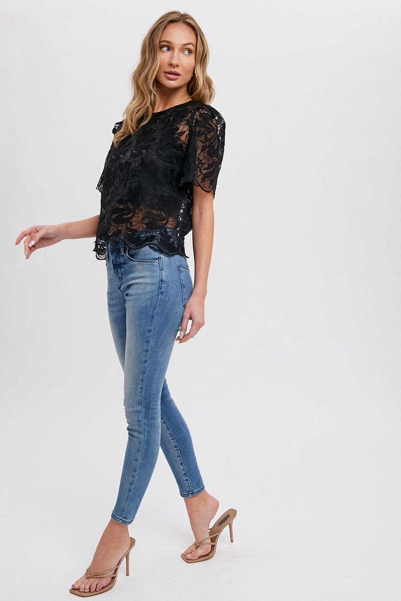 Lace Embroidered Blouse
