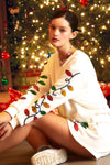 Christmas Light Sequin Sweater