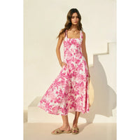 The Palms Midi Dress - Pink