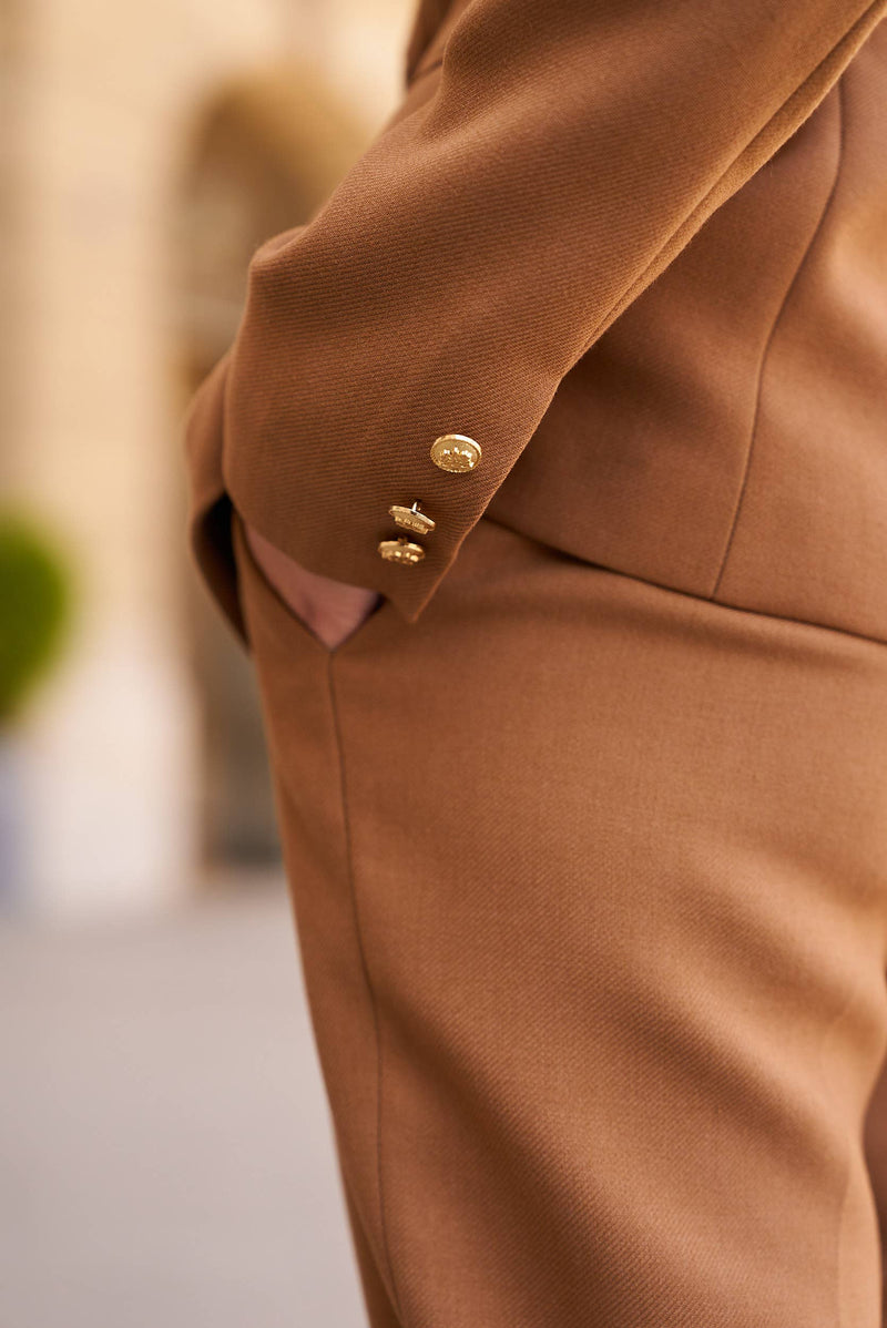 Natasha Fitted Blazer - Camel