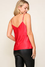 Satin Cami - Red