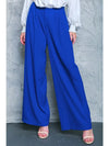 Wide Leg Trousers - Blue