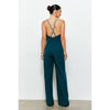 Crystal Trim Jumpsuit - Emerald