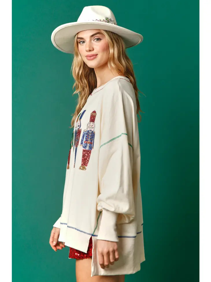 Oversized Nutcracker Sweater