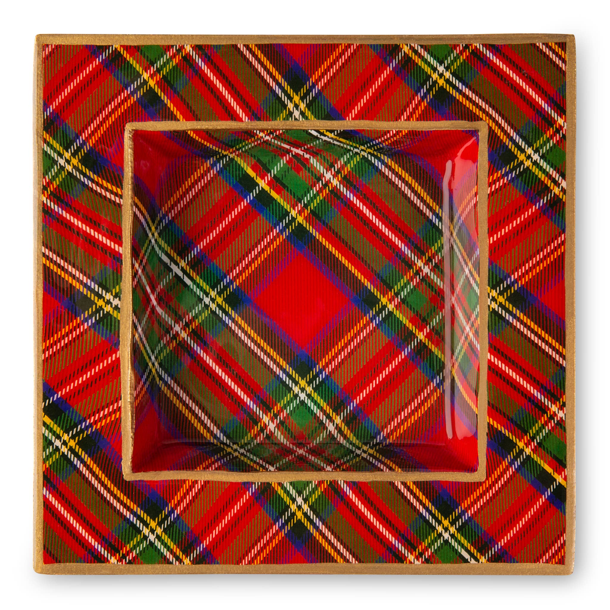 Royal Tartan Enameled Smidge Tray