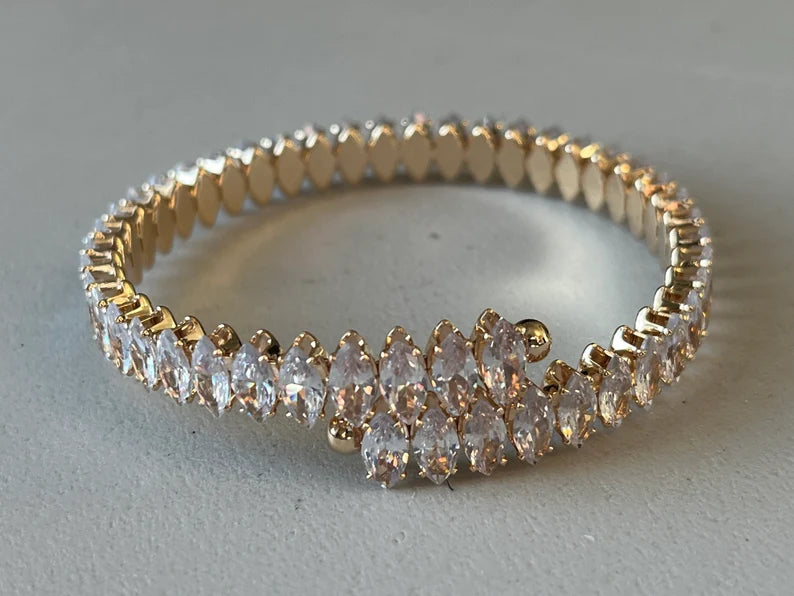 Crystal Wrap Bracelet - Clear