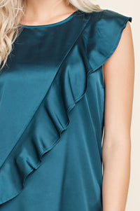 Asymmetrical Ruffle Dress