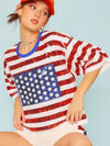 Patriotic Sequin Top