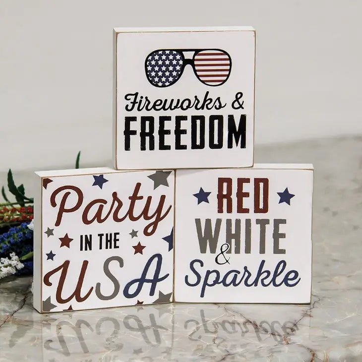 Fireworks & Freedom Sign - Small