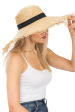 Raw Edge Sun Hat