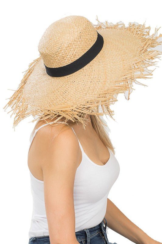 Raw Edge Sun Hat