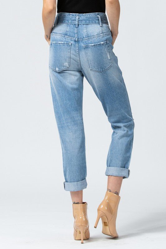 High Rise Paper Bag Jeans