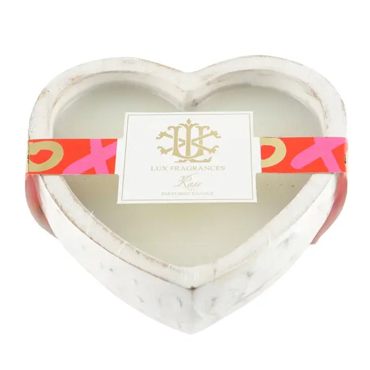 Lux Fragrances Heart Bowl Candle