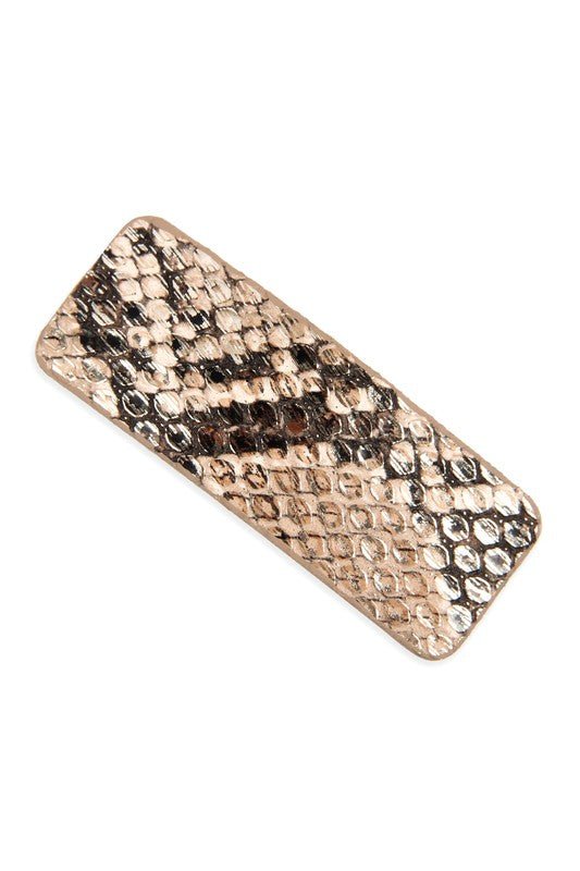 Snake Print Barrette