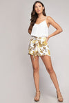 ONE LEFT!!! Hawaiian Front Tie Shorts