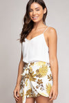 ONE LEFT!!! Hawaiian Front Tie Shorts