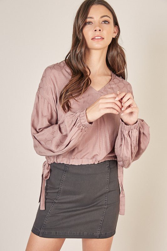 Side Tie Blouse