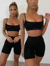 Black Active Wear Shorts