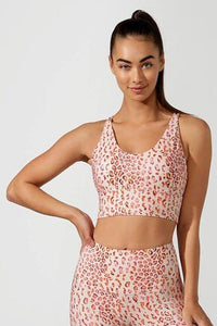 Leopard Print Activewear Sports Bra