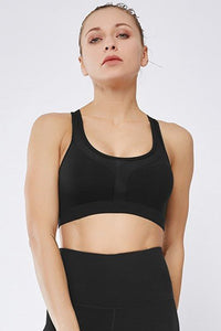 Black Padded Sports Bra