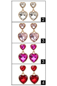 Dangle Heart Earrings