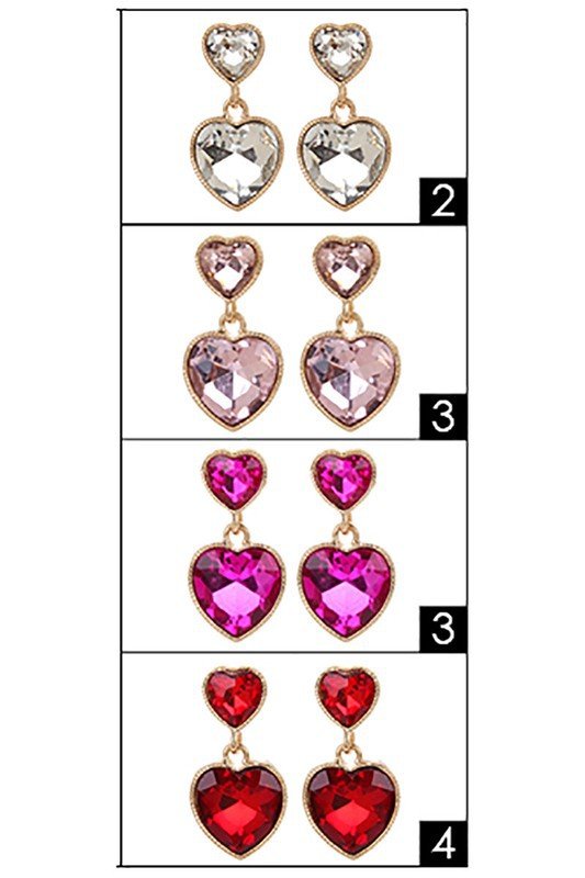 Dangle Heart Earrings