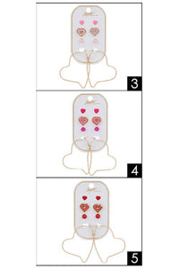 Heart Earring Set