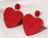 Heart Beaded Earrings