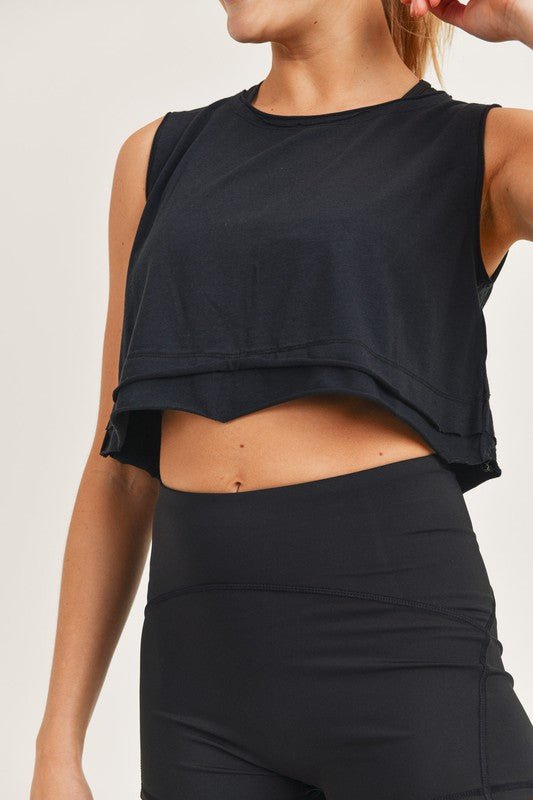 Double Layered Edged Crop Tank