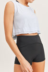 Double Layered Edged Crop Tank